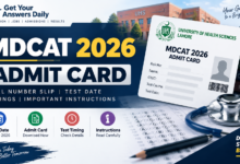 MDCAT 2026 Admit Card