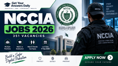 NCCIA Jobs 2026 with 351 vacancies and online apply information